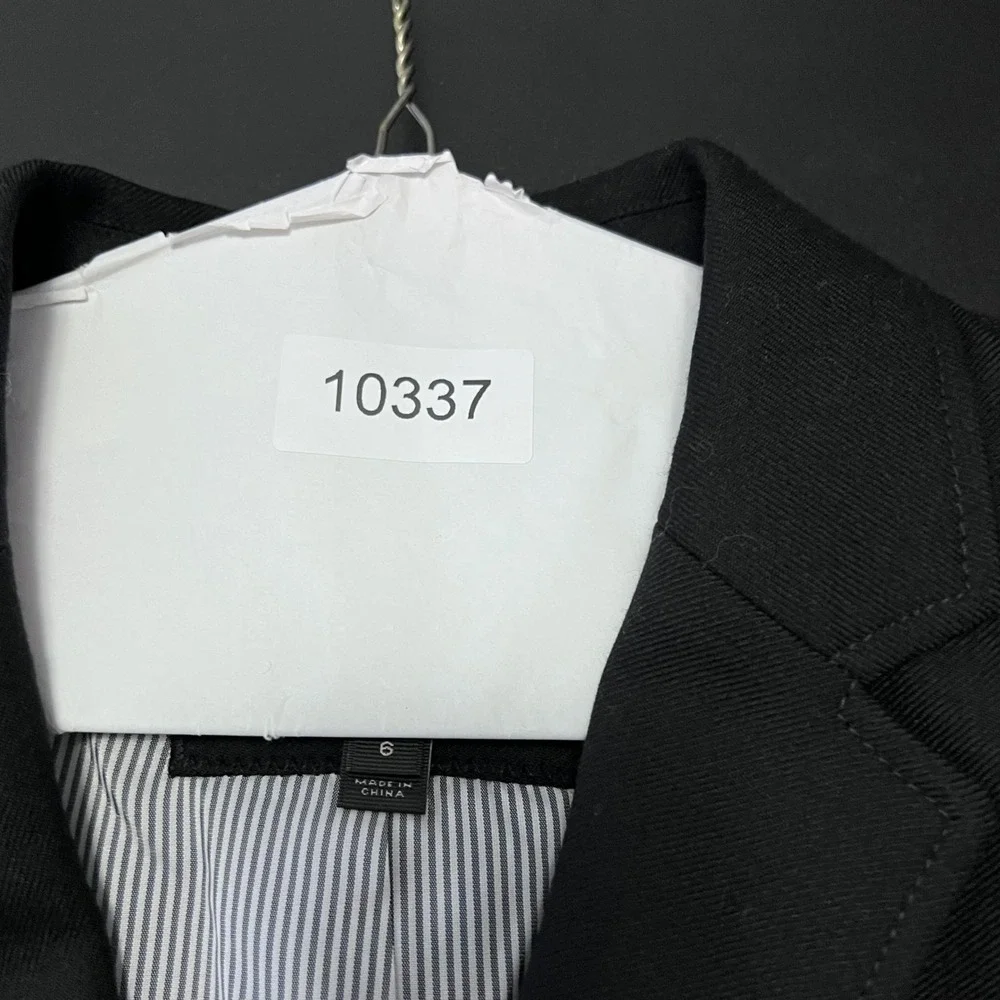 J.Crew Schoolboy Blazer Women 6 Black Gold Button Professional Preppy Academia